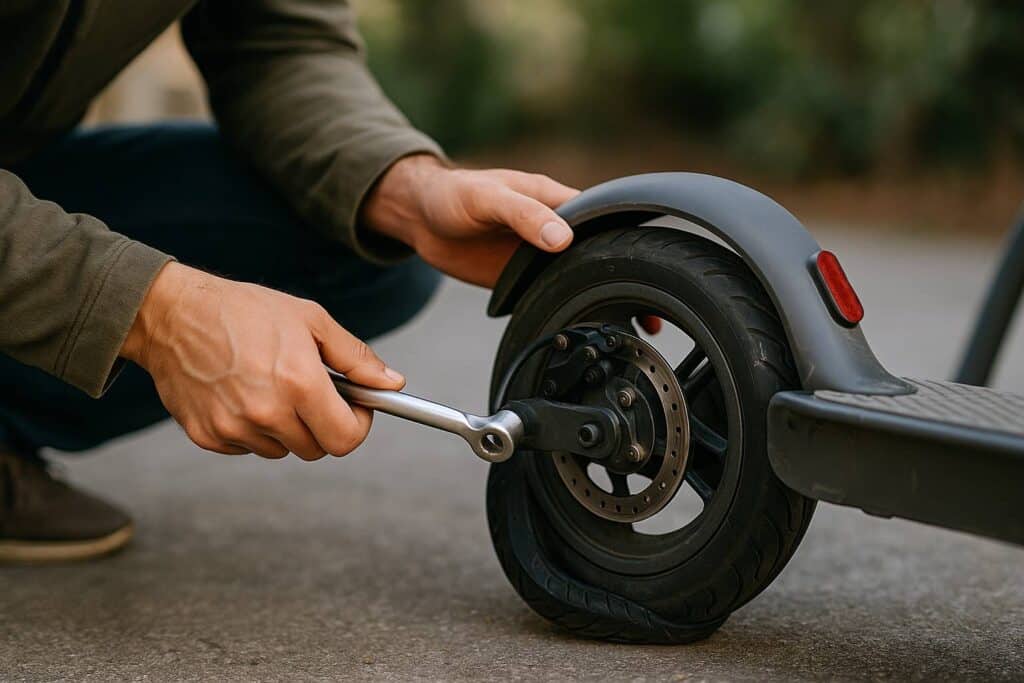 Réparer une crevaison sur une trottinette électrique, mode d’emploi rapide