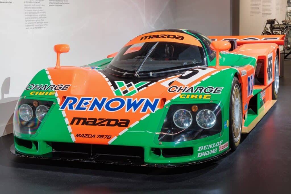 Mazda 787B exposée au musée M24 du Mans