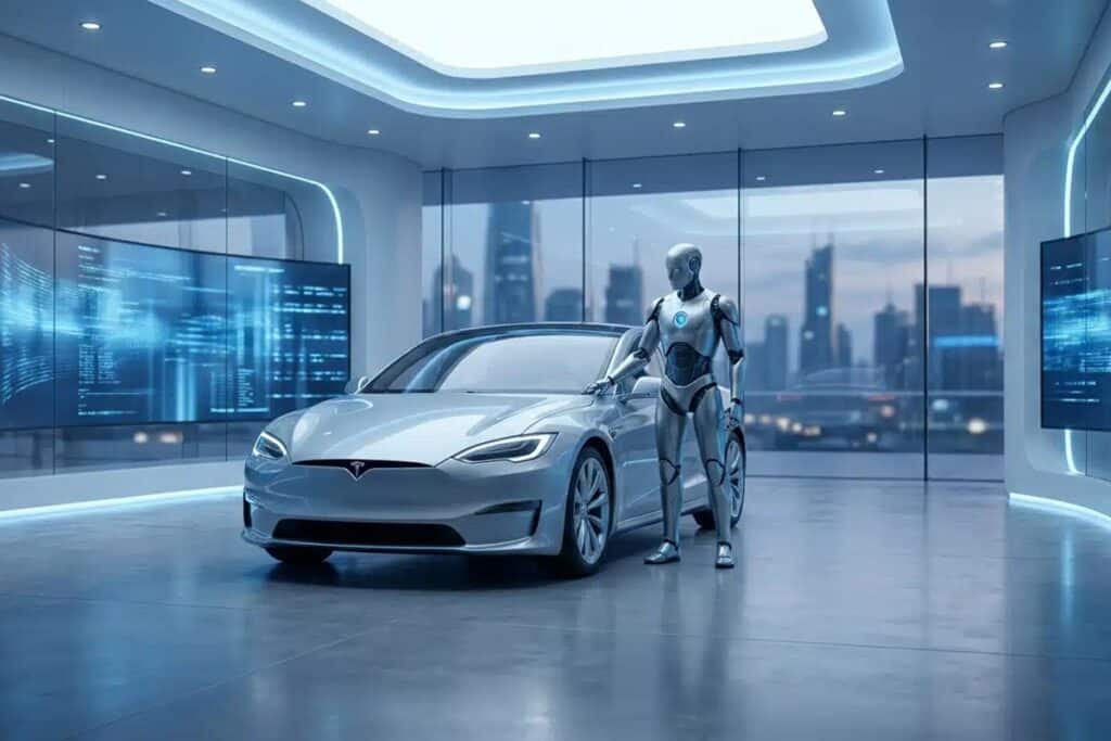 voiture et robotique tesla
